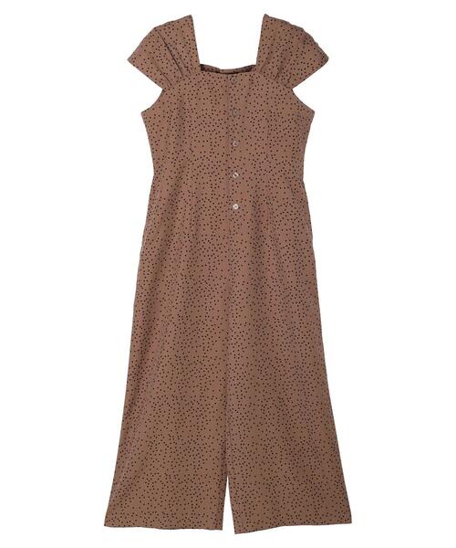 Sugar spoon（シュガースプーン）の「・SUGAR SPOON ドットオールインワン（つなぎ/オールインワン・レディース・モカ/ブラウン/ブラック・FREE）」の11枚目の写真