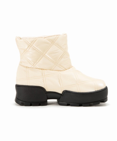 Casselini（キャセリーニ）の「Casselini(キャセリーニ)キルティングブーツ（ブーツ・レディース・ブラック/カーキ/ブルー/アイボリー・M/L）」の21枚目の写真