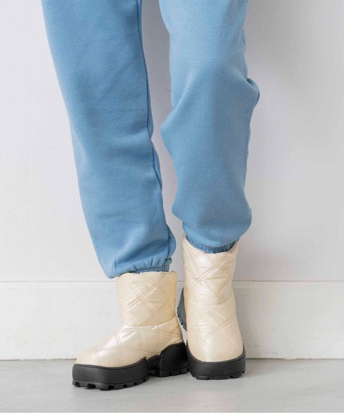 Casselini（キャセリーニ）の「Casselini(キャセリーニ)キルティングブーツ（ブーツ・レディース・ブラック/カーキ/ブルー/アイボリー・M/L）」の15枚目の写真