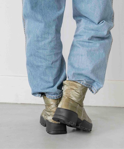 Casselini（キャセリーニ）の「Casselini(キャセリーニ)キルティングブーツ（ブーツ・レディース・ブラック/カーキ/ブルー/アイボリー・M/L）」の22枚目の写真