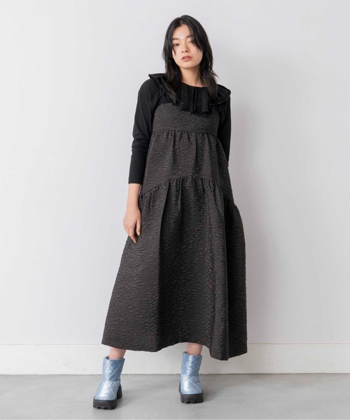 Casselini（キャセリーニ）の「Casselini(キャセリーニ)キルティングブーツ（ブーツ・レディース・ブラック/カーキ/ブルー/アイボリー・M/L）」の6枚目の写真