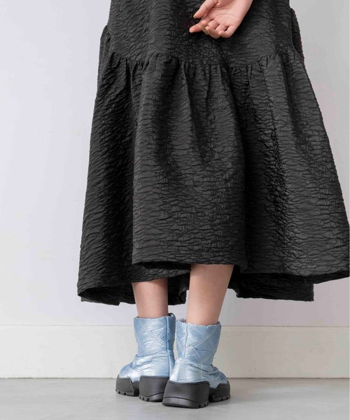 Casselini（キャセリーニ）の「Casselini(キャセリーニ)キルティングブーツ（ブーツ・レディース・ブラック/カーキ/ブルー/アイボリー・M/L）」の13枚目の写真