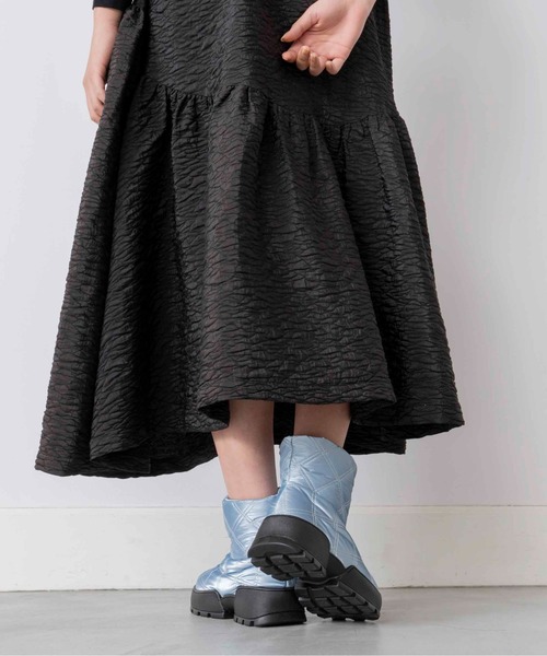 Casselini（キャセリーニ）の「Casselini(キャセリーニ)キルティングブーツ（ブーツ・レディース・ブラック/カーキ/ブルー/アイボリー・M/L）」の20枚目の写真