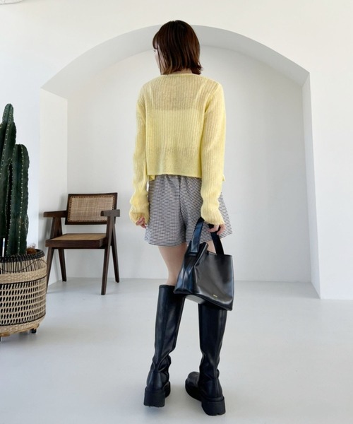 Heather（ヘザー）の「カラーコンパクトカーディガン 164418