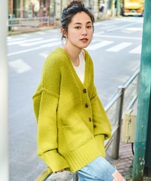 Auntie Rosa Holiday | ローゲージカラーニットカーディガン(カーディガン/ボレロ)