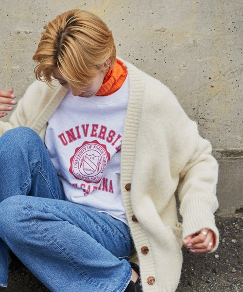 Auntie Rosa Holiday（アンティローザホリデー）の「ローゲージカラーニットカーディガン（カーディガン/ボレロ・レディース・ブラック/グレー/グリーン/アイボリー・FREE）」の22枚目の写真