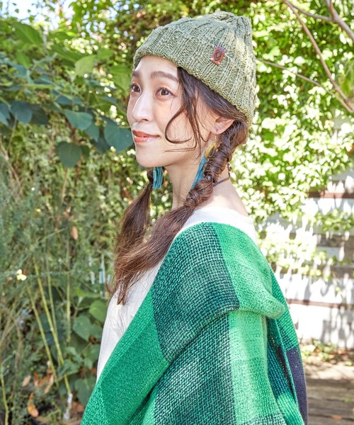 チャイハネ（チャイハネ）の「【チャイハネ】カトマコットンニットキャップ（ニットキャップ/ビーニー・メンズ・オレンジ/ブラック/イエロー/カーキ/ホワイト/ネイビー・FREE）」の13枚目の写真