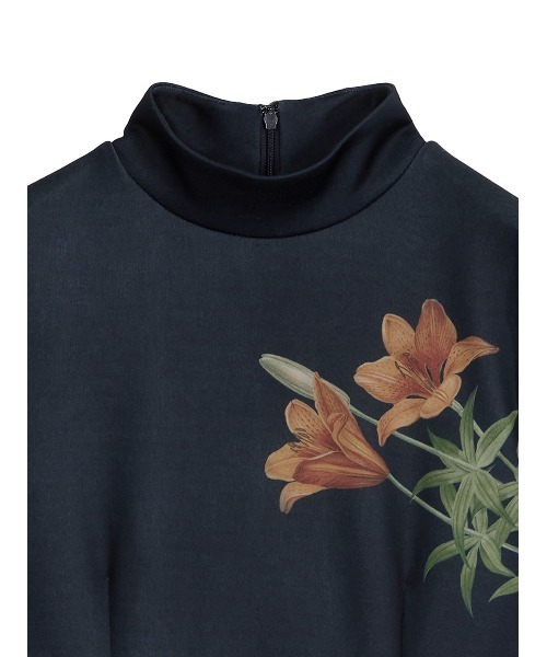 Ameri（アメリ）の「UND ANNABELLE LONG DRESS（ワンピース・レディース・ネイビー/ボルドー・MEDIUM/SMALL）」の15枚目の写真