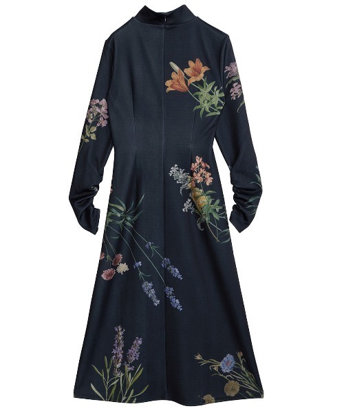 Ameri（アメリ）の「UND ANNABELLE LONG DRESS（ワンピース・レディース・ネイビー/ボルドー・MEDIUM/SMALL）」の18枚目の写真