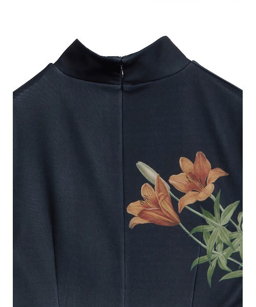 Ameri（アメリ）の「UND ANNABELLE LONG DRESS（ワンピース・レディース・ネイビー/ボルドー・MEDIUM/SMALL）」の19枚目の写真