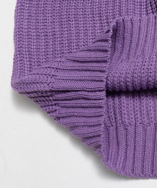 Revo.（レボ）の「revo. 畦編み 5G モックネック ルーズ オーバーサイズ ニットプルオーバー 韓国 ファッション ストリート（ニット/セーター・メンズ・マスタード/パープル/グレー/ブルー/ブラック/グリーン・MEDIUM/LARGE）」の14枚目の写真