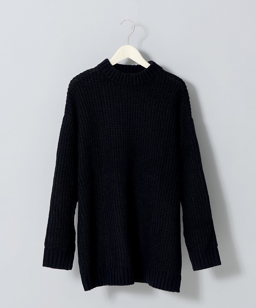 Revo.（レボ）の「revo. 畦編み 5G モックネック ルーズ オーバーサイズ ニットプルオーバー 韓国 ファッション ストリート（ニット/セーター・メンズ・マスタード/パープル/グレー/ブルー/ブラック/グリーン・MEDIUM/LARGE）」の16枚目の写真