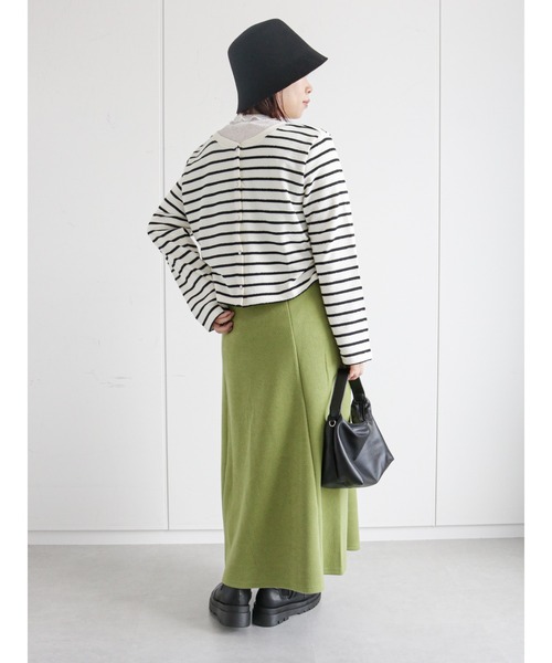 ehka sopo(エヘカソポ)の「ワンハンドルショルダーバッグ(ショルダーバッグ・レディース・ブラック/オフホワイト/グリーン・フリ-)」の9枚目の写真