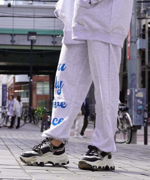 STAY GOLD(ステイゴールド)の「STAYGOLD ロゴ スウェットパンツ【セットアップ対応】/ ワイドパンツ パンツ(スウェットパンツ・メンズ・ブラウン/ブラック/ホワイト系・FREE)」の5枚目の写真