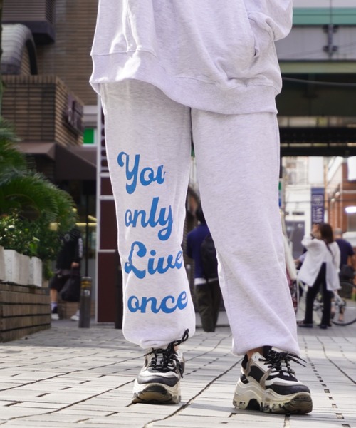 STAY GOLD(ステイゴールド)の「STAYGOLD ロゴ スウェットパンツ【セットアップ対応】/ ワイドパンツ パンツ(スウェットパンツ・メンズ・ブラウン/ブラック/ホワイト系・FREE)」の4枚目の写真