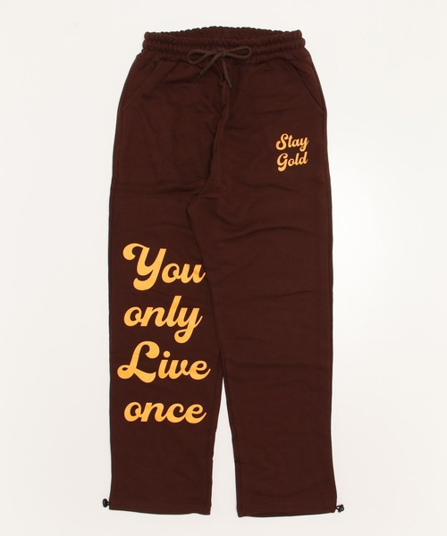 STAY GOLD(ステイゴールド)の「STAYGOLD ロゴ スウェットパンツ【セットアップ対応】/ ワイドパンツ パンツ(スウェットパンツ・メンズ・ブラウン/ブラック/ホワイト系・FREE)」の20枚目の写真