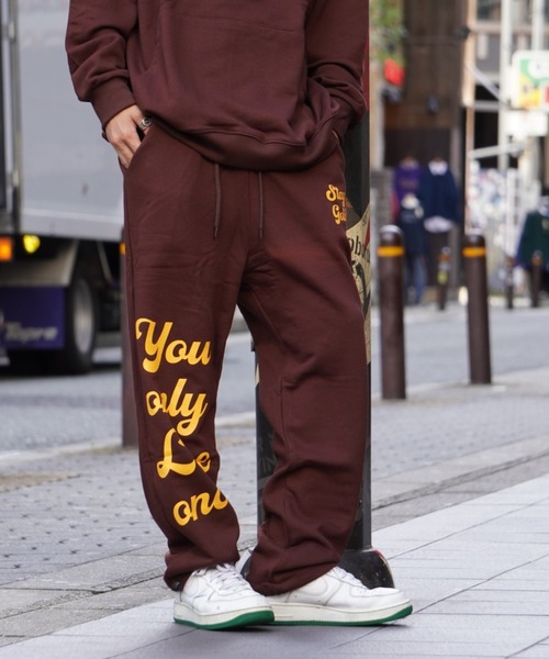 STAY GOLD(ステイゴールド)の「STAYGOLD ロゴ スウェットパンツ【セットアップ対応】/ ワイドパンツ パンツ(スウェットパンツ・メンズ・ブラウン/ブラック/ホワイト系・FREE)」の11枚目の写真