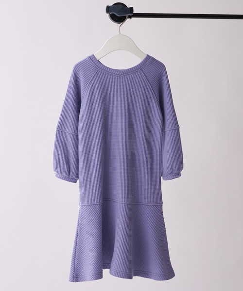 CIAOPANIC TYPY（チャオパニックティピー）の「【KIDS】２WAYサーマル配色ステッチマーメイドワンピース（ワンピース・キッズ・ベージュ系その他/パープル/ブラック・S/M/L/XL/XXL）」の12枚目の写真