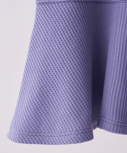 CIAOPANIC TYPY（チャオパニックティピー）の「【KIDS】２WAYサーマル配色ステッチマーメイドワンピース（ワンピース・キッズ・ベージュ系その他/パープル/ブラック・S/M/L/XL/XXL）」の15枚目の写真