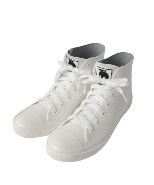 GLAZOS（グラソス）の「【大人向けサイズあり】【MOZ】レインハイカットスニーカー（スニーカー・キッズ・ホワイト/ブラック・L）」の3枚目の写真