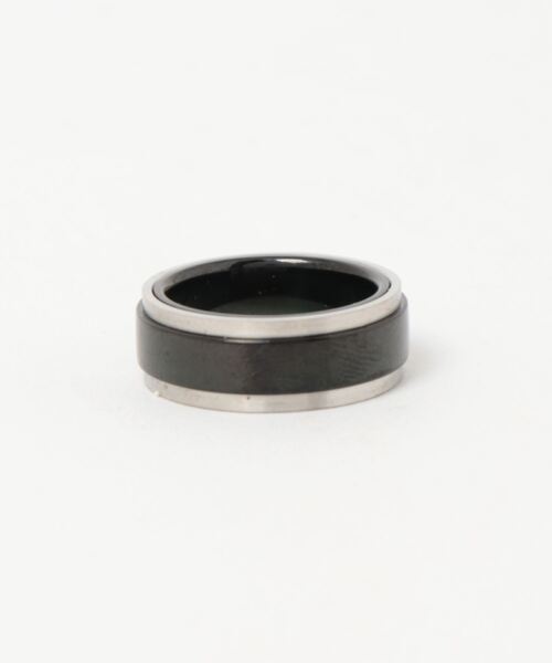 ARCHIVER(アーカイバ)の「【W】【it】【サージカルステンレス316L】金属アレルギー対応7mm バイカラージルコニアリング(リング・メンズ・シルバー×ブラック・7号/9号/11号/13号/15号/19号/22号)」の5枚目の写真