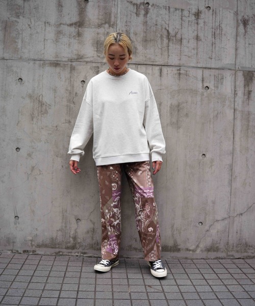 AVIREX（アヴィレックス）の「AVIREX GRAPHIC CREW SWEAT/ アヴィレックスグラフィッククルースウェット（スウェット・レディース・その他5/カーキ系2/チャコール/ピンク・F）」の11枚目の写真