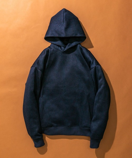 URBAN RESEARCH ROSSO MEN（アーバンリサーチロッソメン）の「『XLサイズあり』『抗菌/防臭』セーターフリースパーカー（パーカー・メンズ・ネイビー/グレー/ブラック/チャコールグレー・SMALL/MEDIUM/LARGE/X-LARGE）」の4枚目の写真