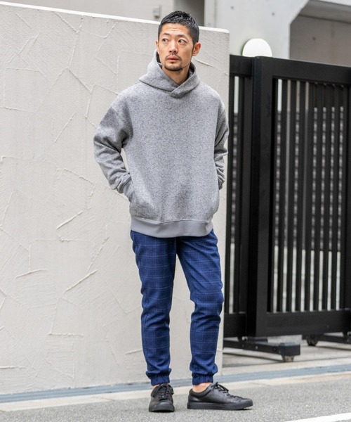 URBAN RESEARCH ROSSO MEN（アーバンリサーチロッソメン）の「『XLサイズあり』『抗菌/防臭』セーターフリースパーカー（パーカー・メンズ・ネイビー/グレー/ブラック/チャコールグレー・SMALL/MEDIUM/LARGE/X-LARGE）」の10枚目の写真