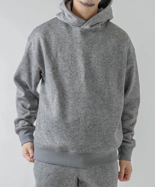 URBAN RESEARCH ROSSO MEN（アーバンリサーチロッソメン）の「『XLサイズあり』『抗菌/防臭』セーターフリースパーカー（パーカー・メンズ・ネイビー/グレー/ブラック/チャコールグレー・SMALL/MEDIUM/LARGE/X-LARGE）」の11枚目の写真