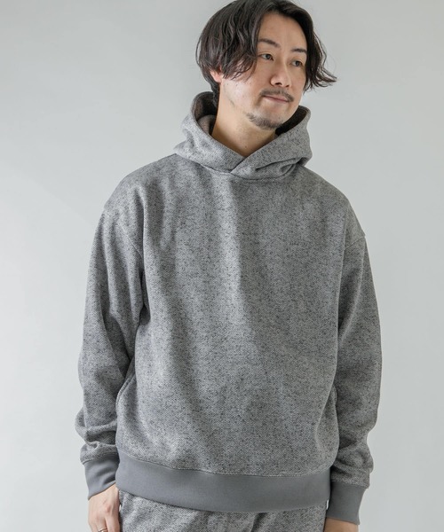 URBAN RESEARCH ROSSO MEN（アーバンリサーチロッソメン）の「『XLサイズあり』『抗菌/防臭』セーターフリースパーカー（パーカー・メンズ・ネイビー/グレー/ブラック/チャコールグレー・SMALL/MEDIUM/LARGE/X-LARGE）」の15枚目の写真