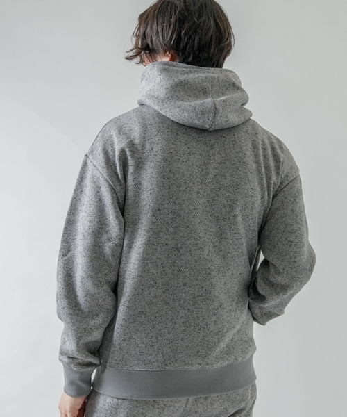 URBAN RESEARCH ROSSO MEN（アーバンリサーチロッソメン）の「『XLサイズあり』『抗菌/防臭』セーターフリースパーカー（パーカー・メンズ・ネイビー/グレー/ブラック/チャコールグレー・SMALL/MEDIUM/LARGE/X-LARGE）」の17枚目の写真