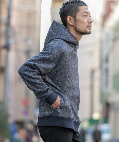 URBAN RESEARCH ROSSO MEN（アーバンリサーチロッソメン）の「『XLサイズあり』『抗菌/防臭』セーターフリースパーカー（パーカー・メンズ・ネイビー/グレー/ブラック/チャコールグレー・SMALL/MEDIUM/LARGE/X-LARGE）」の21枚目の写真