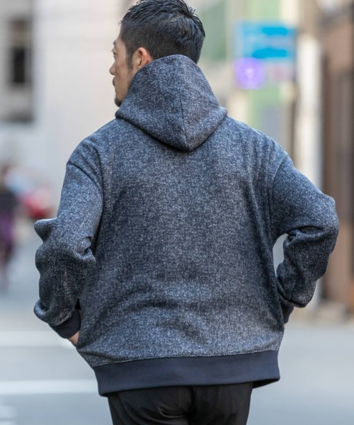 URBAN RESEARCH ROSSO MEN（アーバンリサーチロッソメン）の「『XLサイズあり』『抗菌/防臭』セーターフリースパーカー（パーカー・メンズ・ネイビー/グレー/ブラック/チャコールグレー・SMALL/MEDIUM/LARGE/X-LARGE）」の22枚目の写真