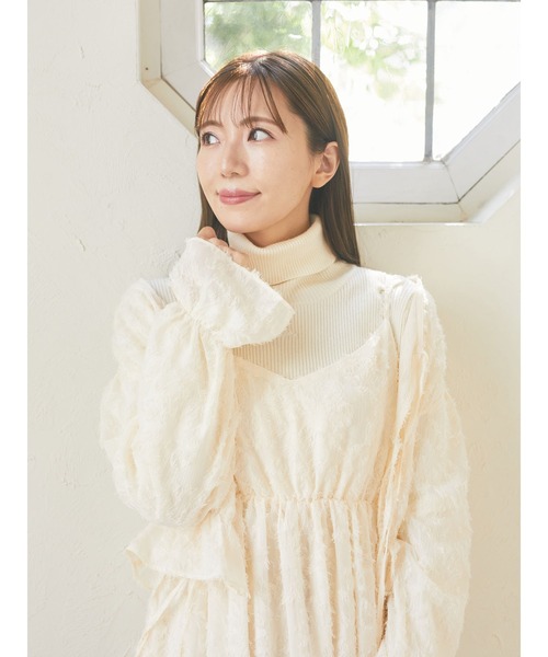 Areeam（アリーム）の「カットジャガードブラウス（シャツ/ブラウス・レディース・アイボリー/ラベンダー・FREE）」の12枚目の写真