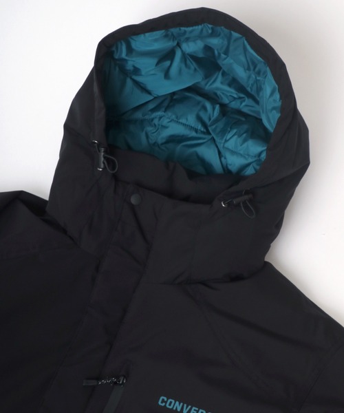 CONVERSE（コンバース）の「CONVERSE/コンバース FIBER DOWN JACKET HOODIE/ファイバーダウンジャケットパーカー/撥水（ダウンジャケット/コート・メンズ・ブラック/ベージュ/カーキ・M/L/LL）」の11枚目の写真