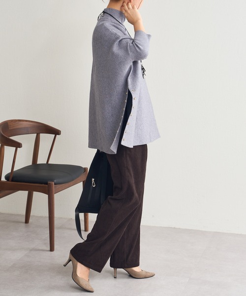 Pal collection（パルコレクション）の「袖編みワイドニット（ニット/セーター・レディース・ブラック/グレー/ベージュ・FREE）」の17枚目の写真