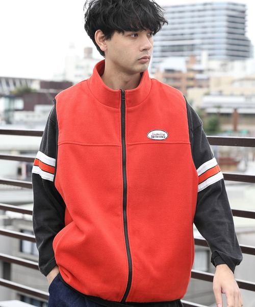 8(eight)(エイト)の「フリース配色ベスト(ベスト・メンズ・グリーン/オレンジ/ブルー/アイボリー/ブラック・LARGE/MEDIUM)」の9枚目の写真