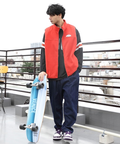 8(eight)(エイト)の「フリース配色ベスト(ベスト・メンズ・グリーン/オレンジ/ブルー/アイボリー/ブラック・LARGE/MEDIUM)」の12枚目の写真