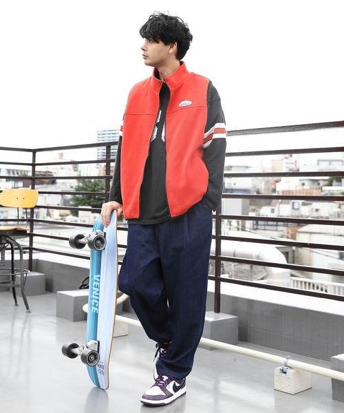 8(eight)(エイト)の「フリース配色ベスト(ベスト・メンズ・グリーン/オレンジ/ブルー/アイボリー/ブラック・LARGE/MEDIUM)」の13枚目の写真