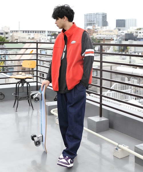 8(eight)(エイト)の「フリース配色ベスト(ベスト・メンズ・グリーン/オレンジ/ブルー/アイボリー/ブラック・LARGE/MEDIUM)」の19枚目の写真