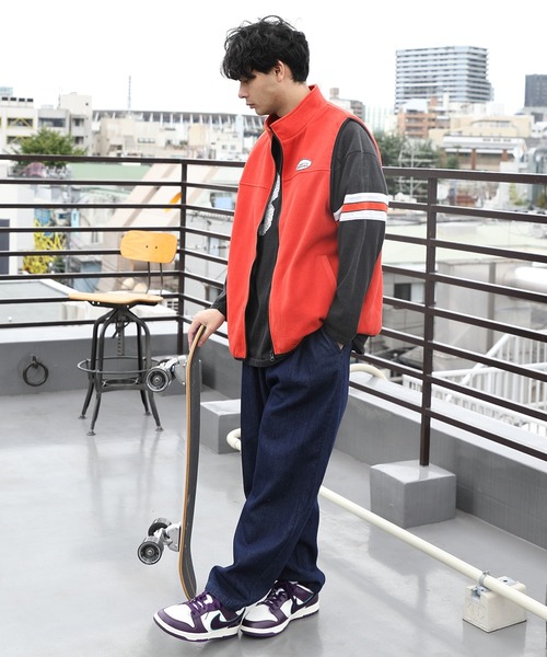 8(eight)(エイト)の「フリース配色ベスト(ベスト・メンズ・グリーン/オレンジ/ブルー/アイボリー/ブラック・LARGE/MEDIUM)」の20枚目の写真