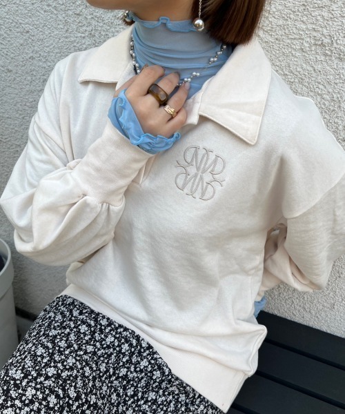 nemne store(ネンネストア)の「【低身長用サイズあり】指空きシアーハイネックロンT(Tシャツ/カットソー・レディース・ブルー/ブラック/アイボリー/ピンク/グリーン・SMALL/MEDIUM)」の19枚目の写真