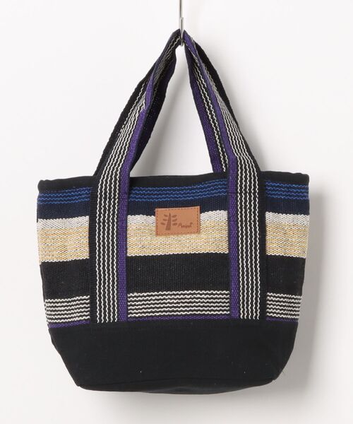 チャイハネ（チャイハネ）の「【チャイハネ】ネパール手織りコットンミニトートバッグ（トートバッグ・レディース・ホワイト/パープル/ホワイト×ブルー/イエロー系その他/レッド系その他/ブルー/ブルー系その他/グリーン/レッド/グリーン系その他/ダークブルー・FREE）」の6枚目の写真