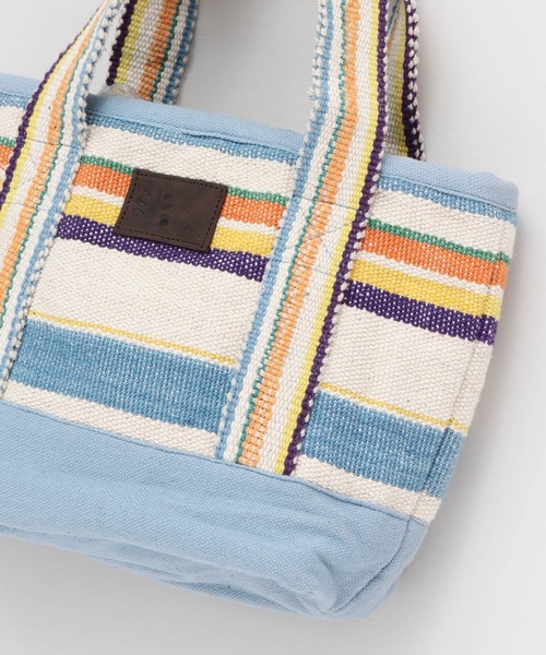 チャイハネ（チャイハネ）の「【チャイハネ】ネパール手織りコットンミニトートバッグ（トートバッグ・レディース・ホワイト/パープル/ホワイト×ブルー/イエロー系その他/レッド系その他/ブルー/ブルー系その他/グリーン/レッド/グリーン系その他/ダークブルー・FREE）」の15枚目の写真