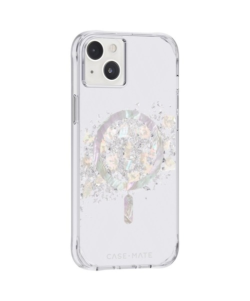 Case-Mate（ケースメイト）の「iPhone14Plus 6.7inch Case-Mate Karat - A Touch of Pearl MagSafe対応・3.0m落下耐衝撃・抗菌・リサイクル素材（スマホケース/カバー・レディース・シルバー・ONE SIZE）」の4枚目の写真
