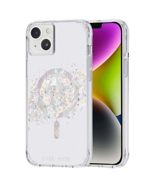 Case-Mate（ケースメイト）の「iPhone14Plus 6.7inch Case-Mate Karat - A Touch of Pearl MagSafe対応・3.0m落下耐衝撃・抗菌・リサイクル素材（スマホケース/カバー・レディース・シルバー・ONE SIZE）」の3枚目の写真