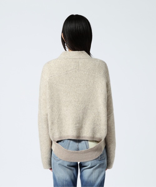 B'2nd（ビーセカンド）の「ANTHOM(アントム) オーバーシルエットヤクカーディガン（カーディガン/ボレロ・レディース・ベージュ・38）」の6枚目の写真