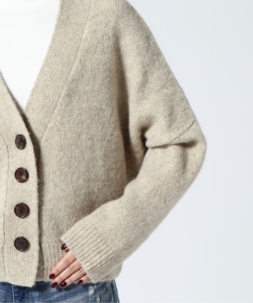 B'2nd（ビーセカンド）の「ANTHOM(アントム) オーバーシルエットヤクカーディガン（カーディガン/ボレロ・レディース・ベージュ・38）」の8枚目の写真