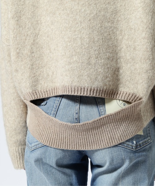 B'2nd（ビーセカンド）の「ANTHOM(アントム) オーバーシルエットヤクカーディガン（カーディガン/ボレロ・レディース・ベージュ・38）」の10枚目の写真