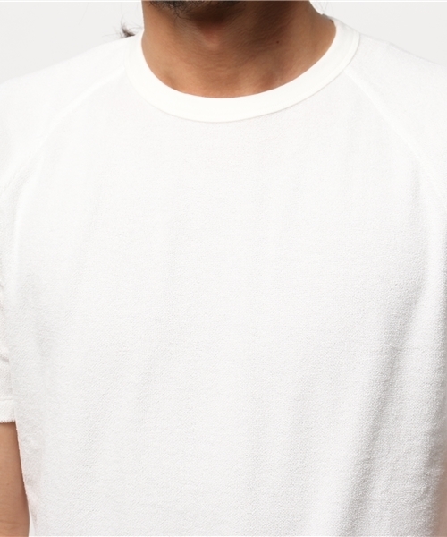 EDIFICE（エディフィス）の「◇パイル1/2 S クルーネックＴシャツ（Tシャツ/カットソー・メンズ・ネイビー/ホワイト・44/46/48）」の6枚目の写真